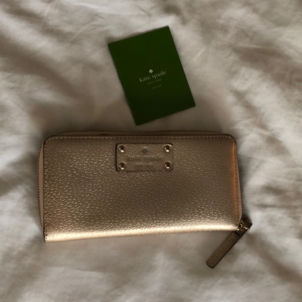 Kate spade rose gold wallet
